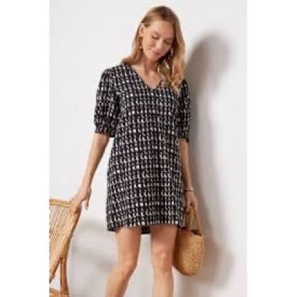 Evereve Stella Black and White Mini Dress